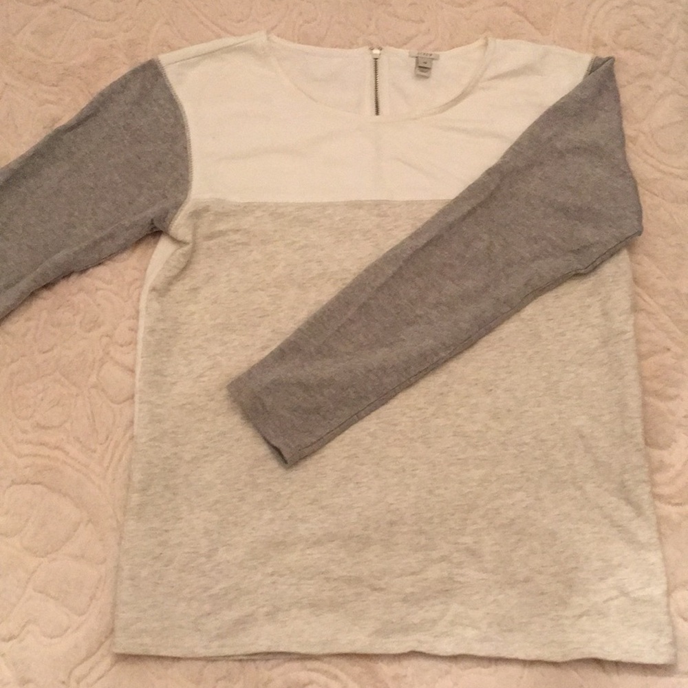 J. Crew color block top